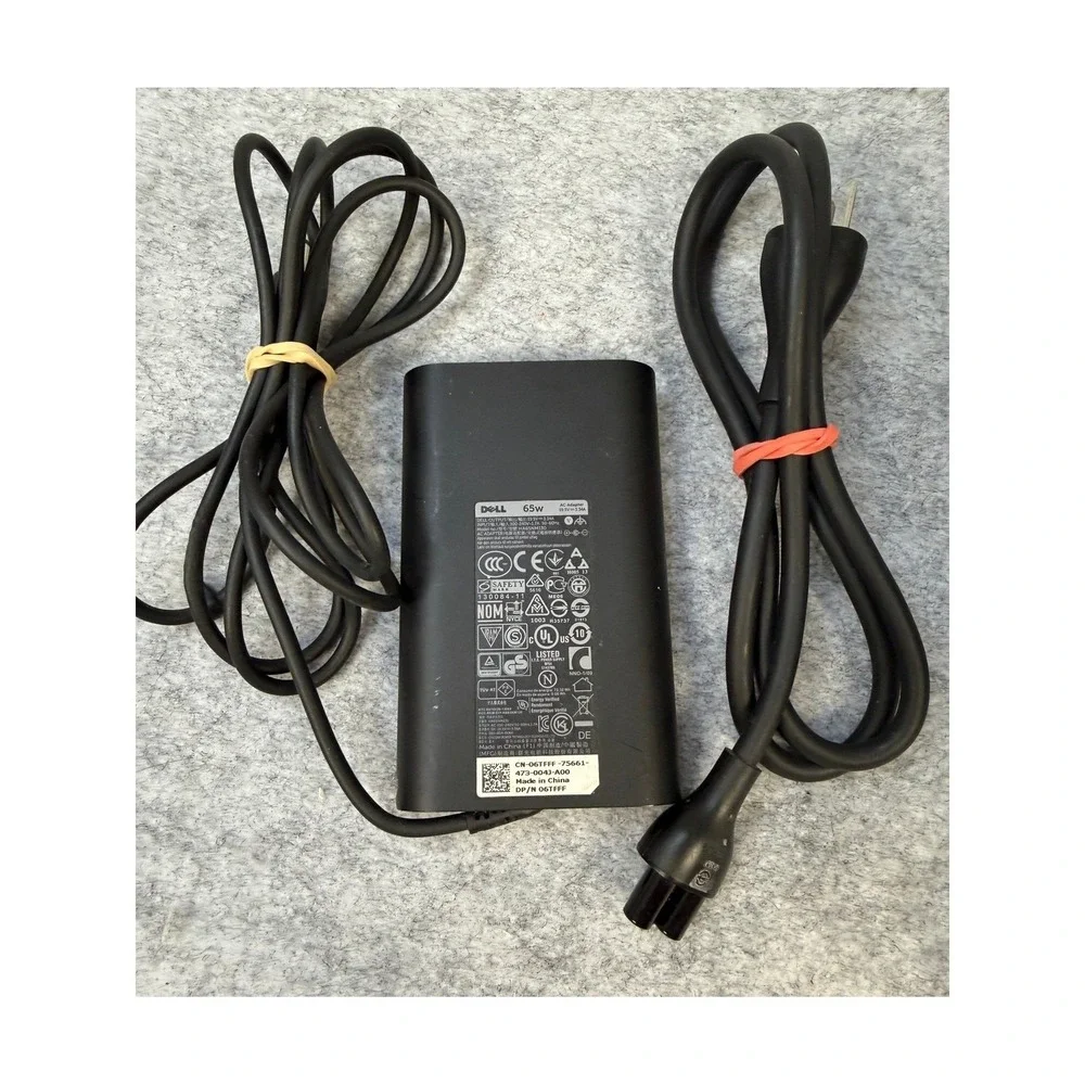 Dell 65W AC Adapter Laptop Charger Power Supply HA65NM130 19.5V 3.34A Black